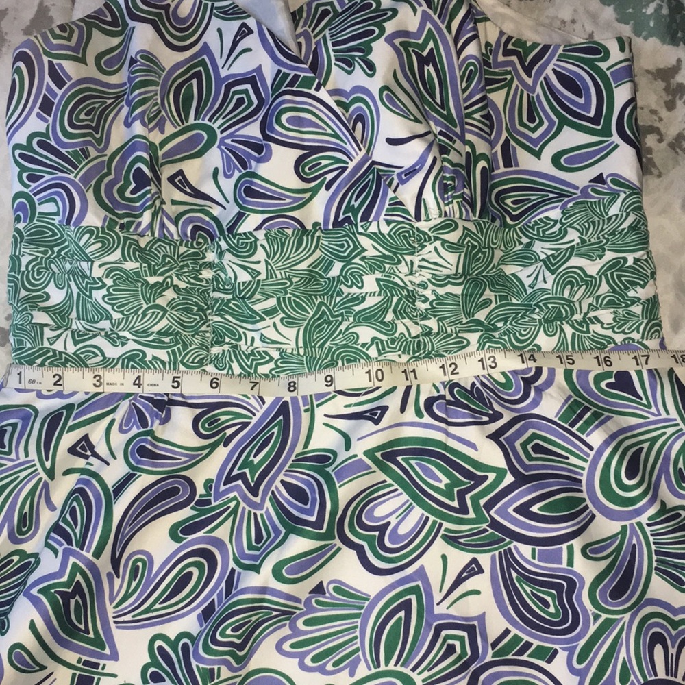 💫 CHADWICKS BOHO PAISLEY PRINT A-LINE DRESS 👗 - Picture 10 of 12